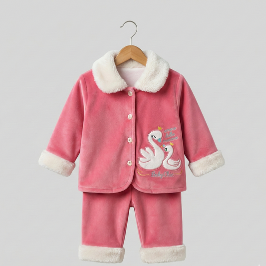 Swan Velvet Winter Suit
