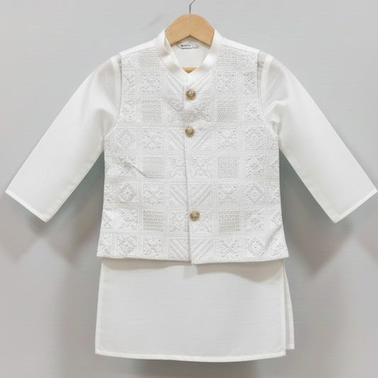The Elegant Kurta and Waistcoat Set