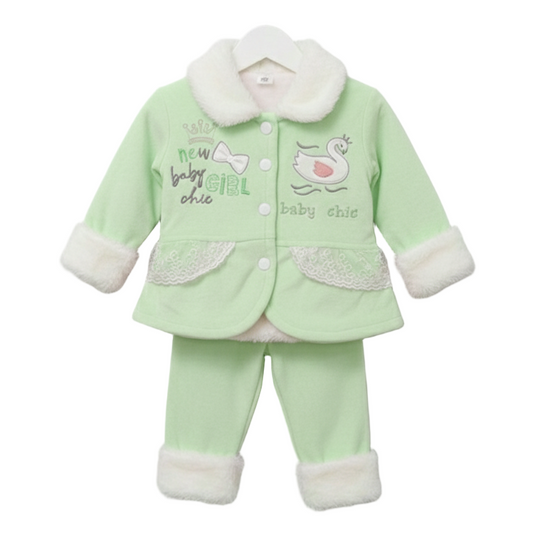 New Baby Girl Chic Winter Set