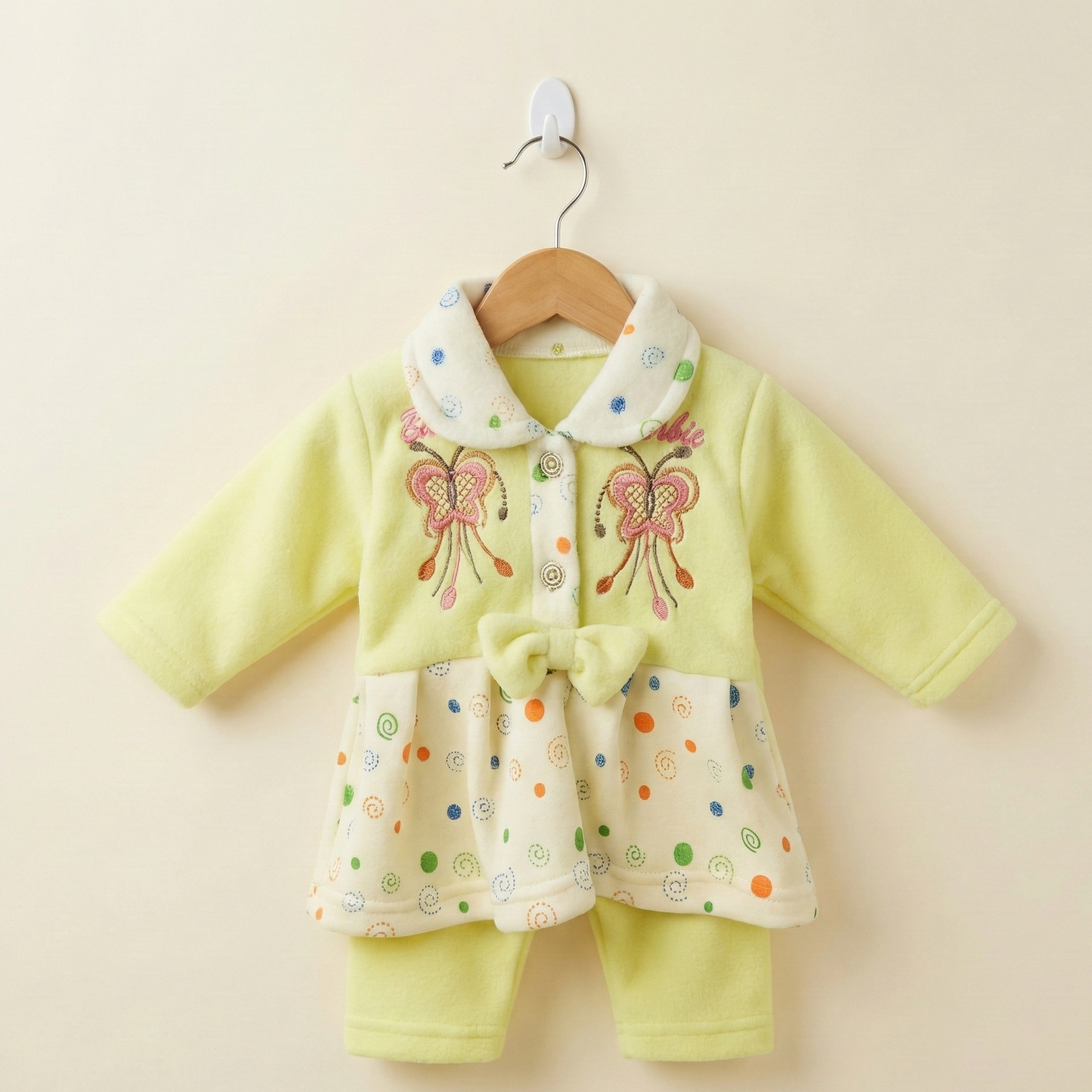 Blossom - Cozy Fleece Butterfly Frock Set