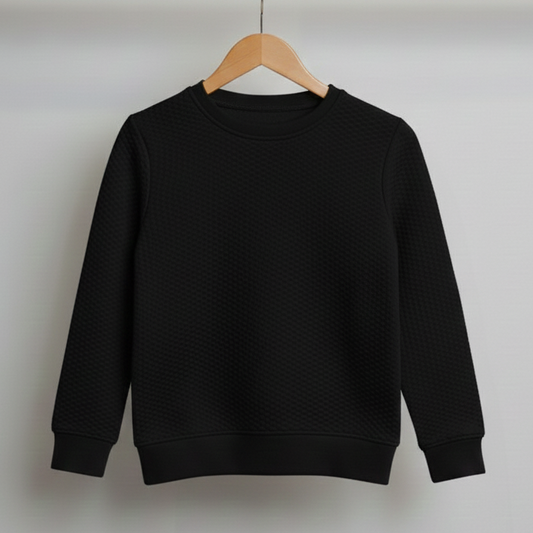 The Textured Crewneck Sweatshirt