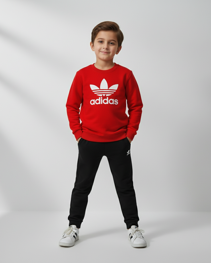 Adidas Red & Black Tracksuit