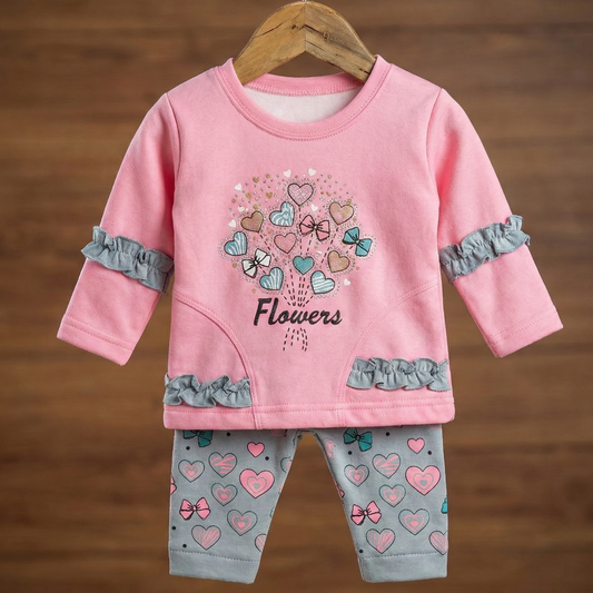 Flowers Heart Balloon Cozy Set