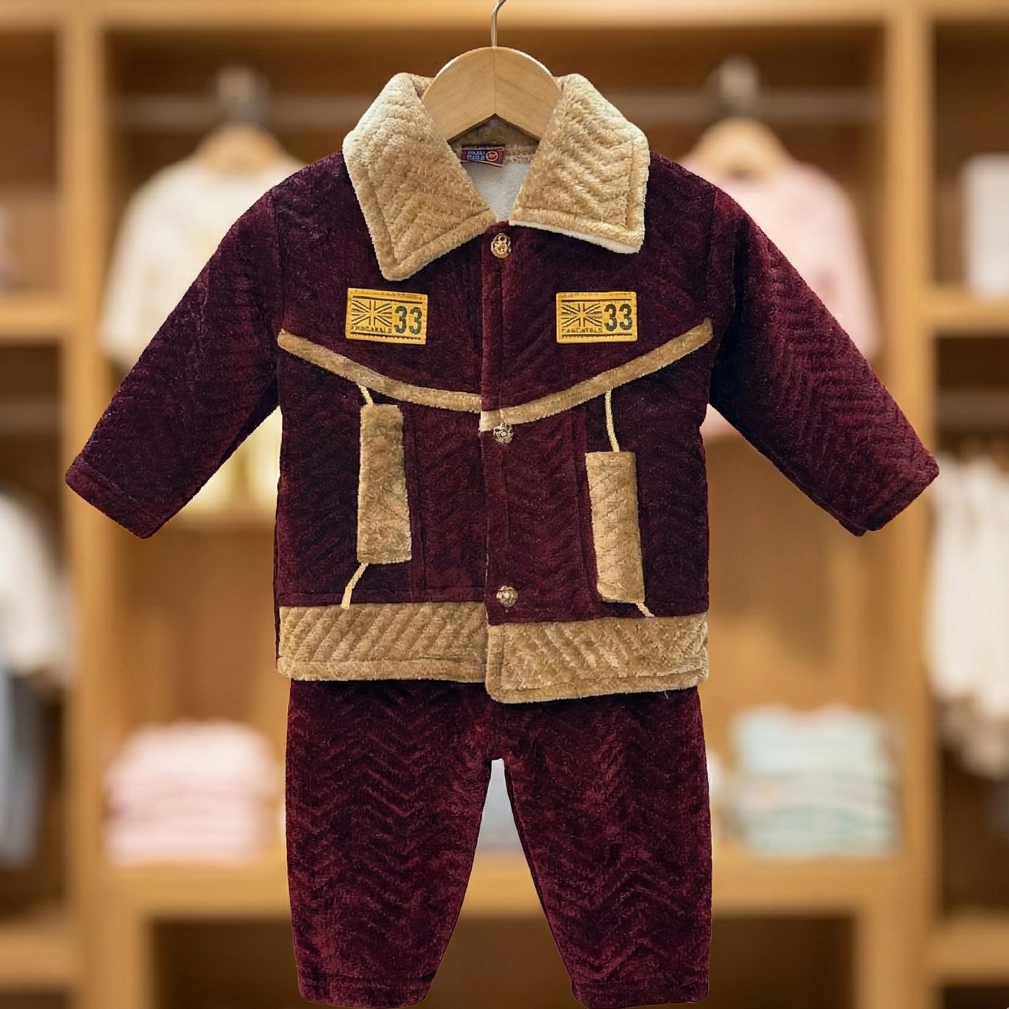 Espresso Warm Velvet Suit