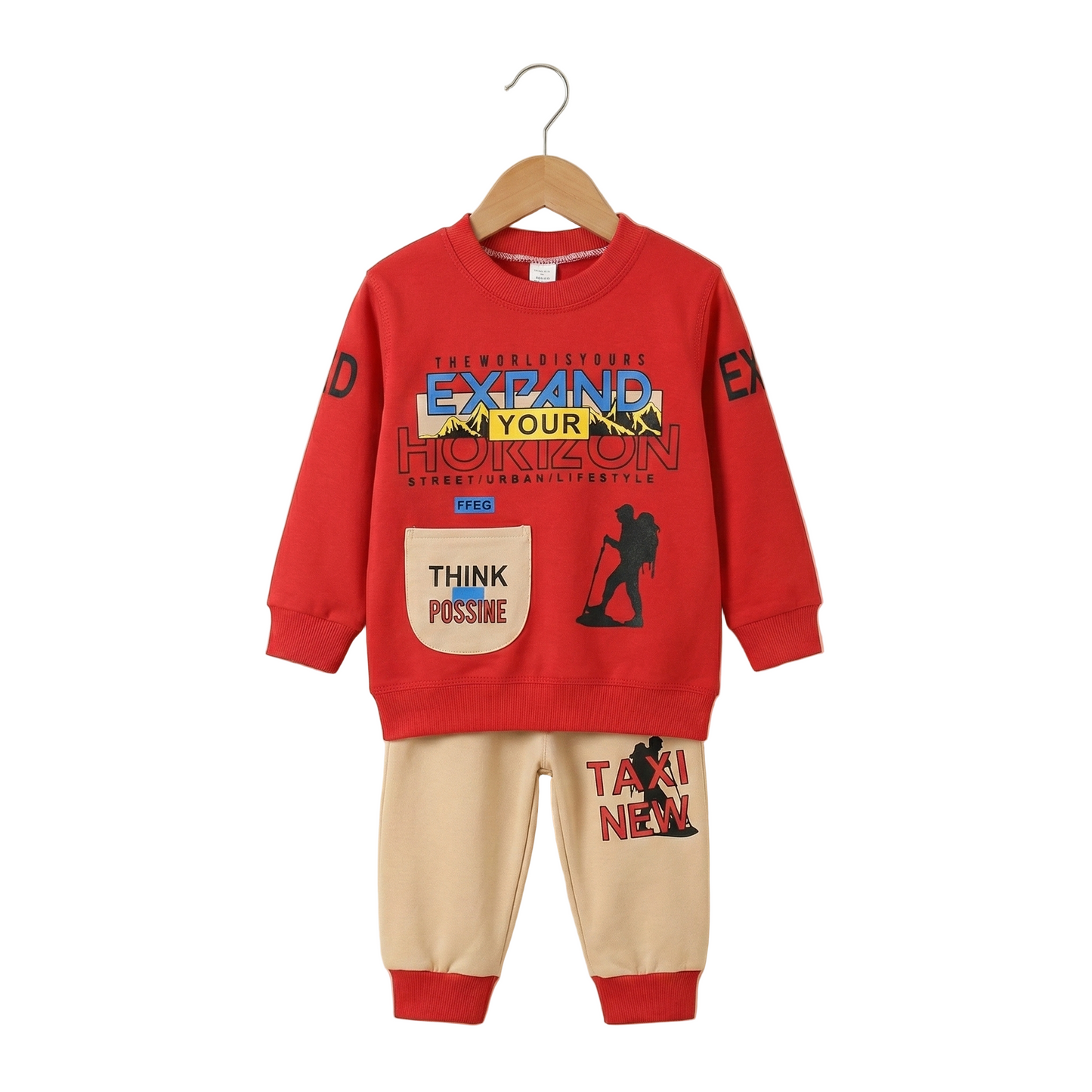 Winter Sweatshirt & Trouser Set