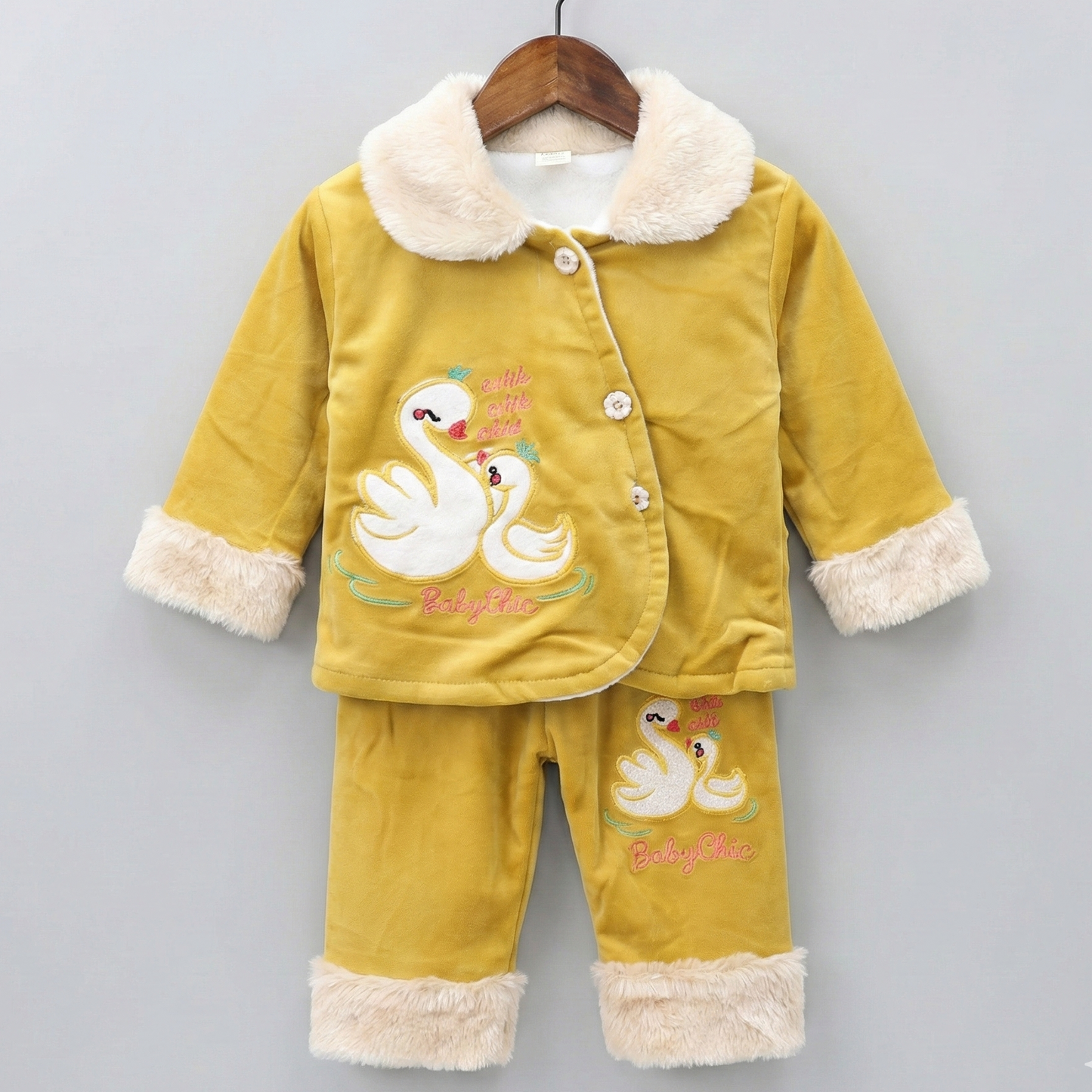 Swan Velvet Winter Suit
