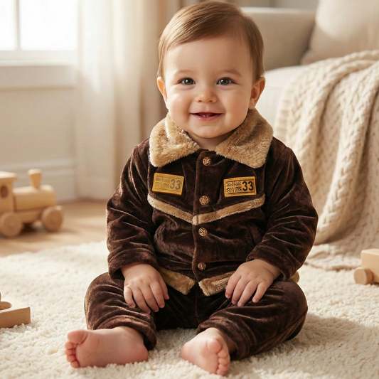 Espresso Warm Velvet Suit