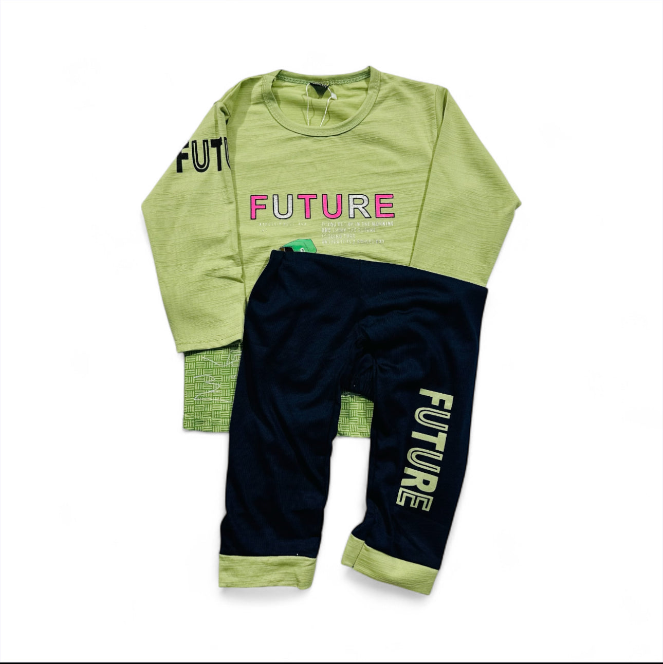 Terry Winter Outfit – Cute Printed Set