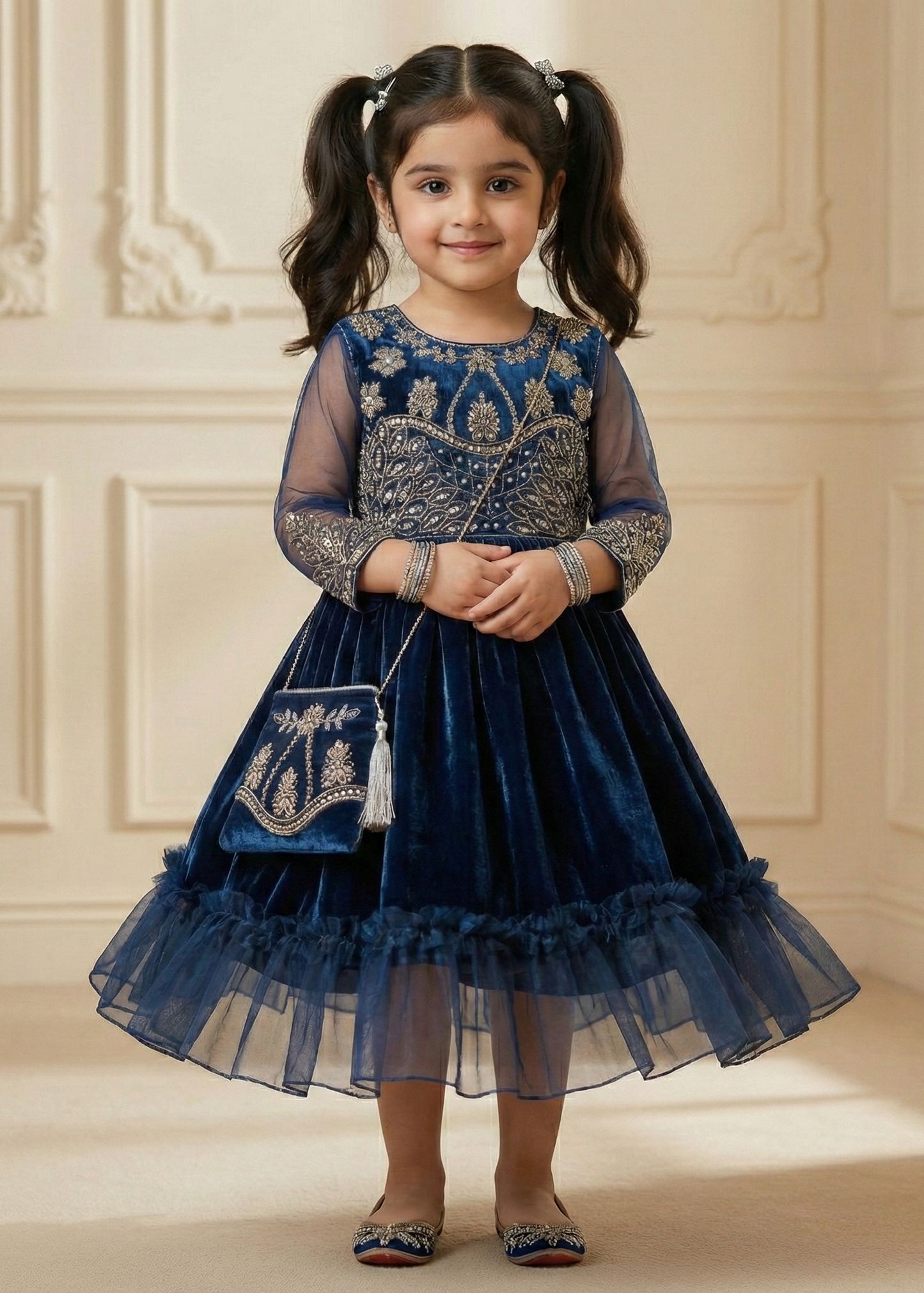 Luxury Frock with Purse