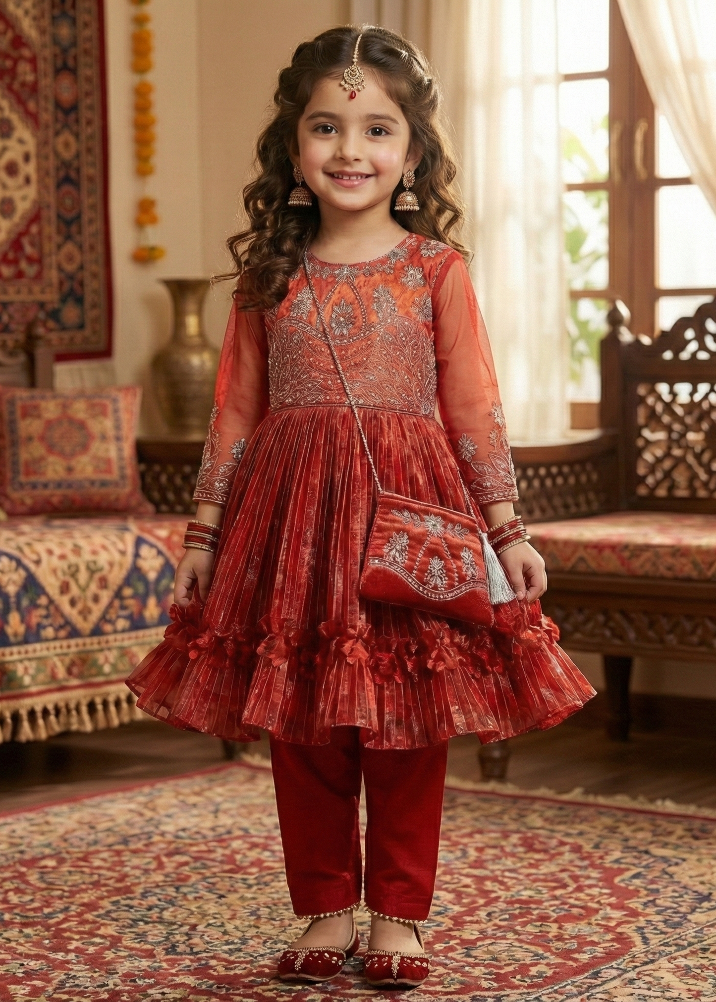 Luxury Frock with Purse