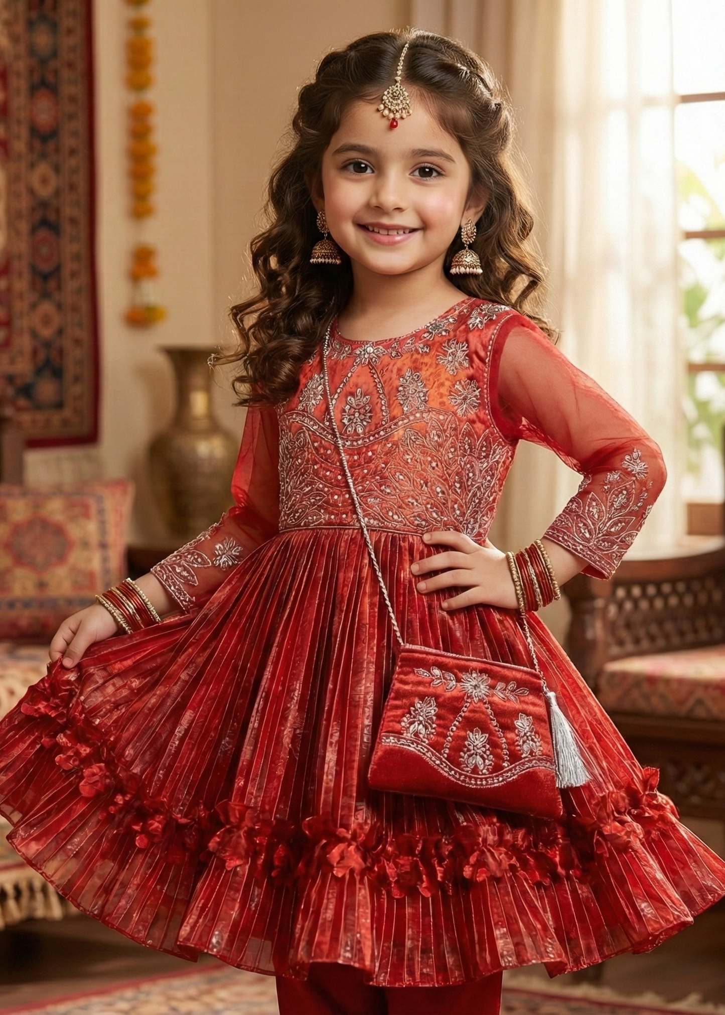 Luxury Frock with Purse