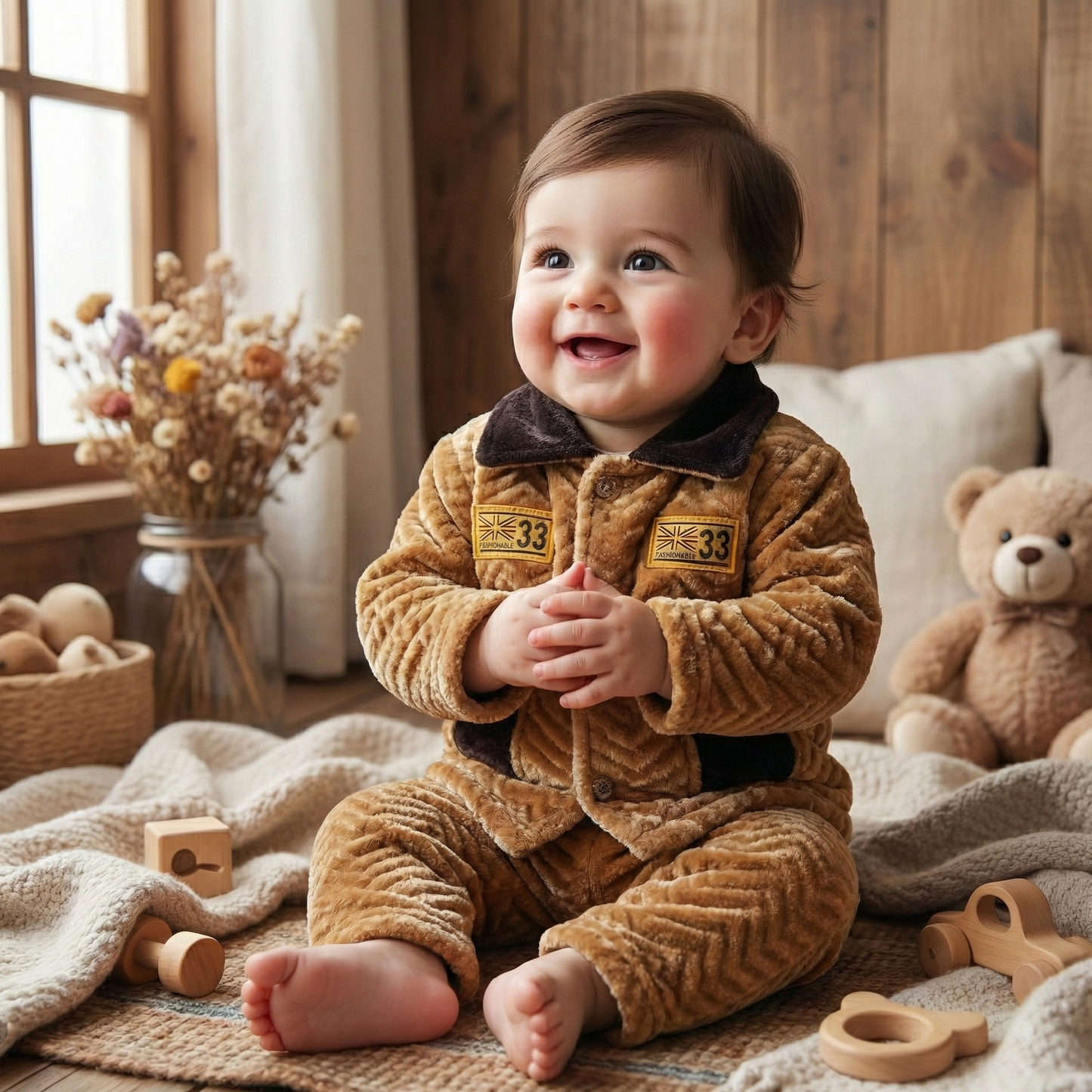 Espresso Warm Velvet Suit