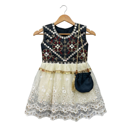 Mirror-Work Festive Frock