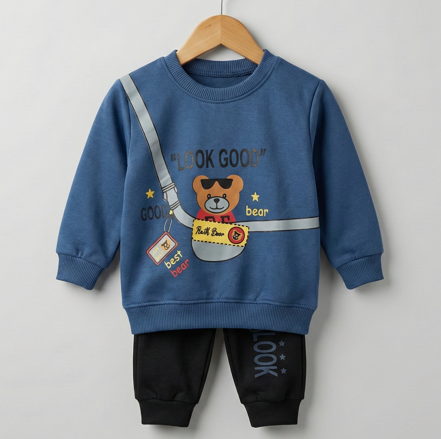 Happy "Look Good" Bear Outfit