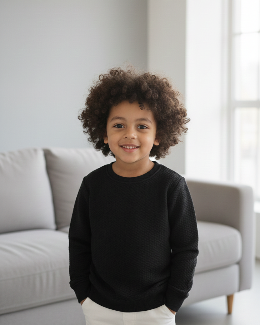 The Textured Crewneck Sweatshirt