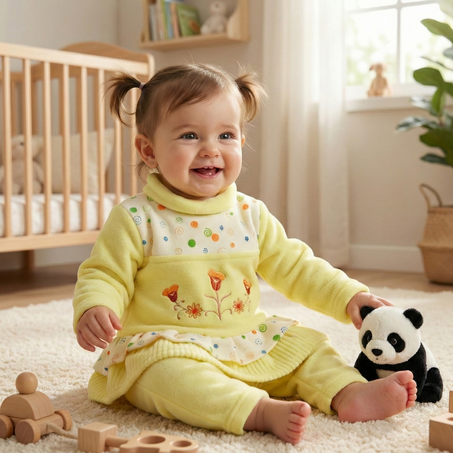 Soft Blossom Winter Fleece Set