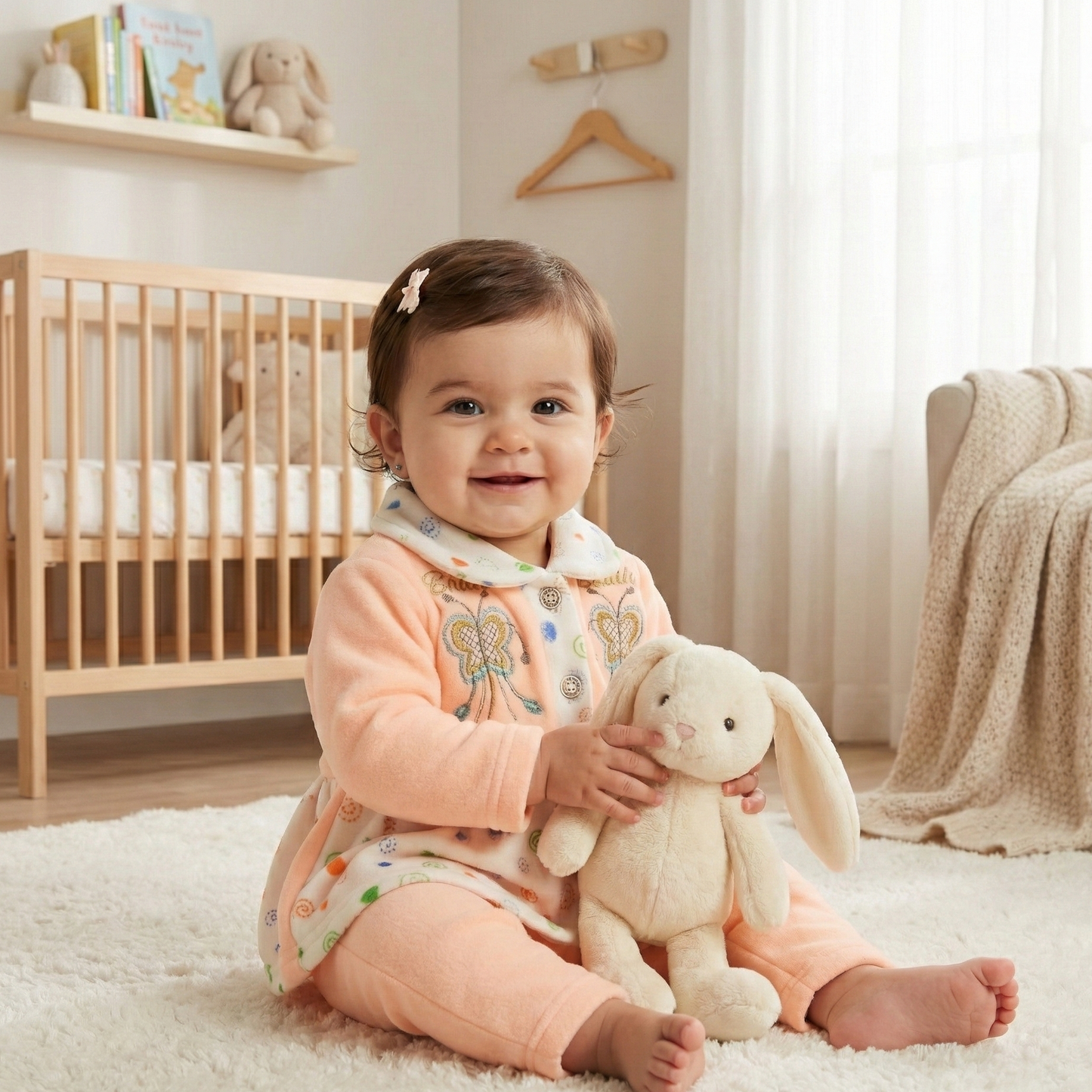 Blossom - Cozy Fleece Butterfly Frock Set