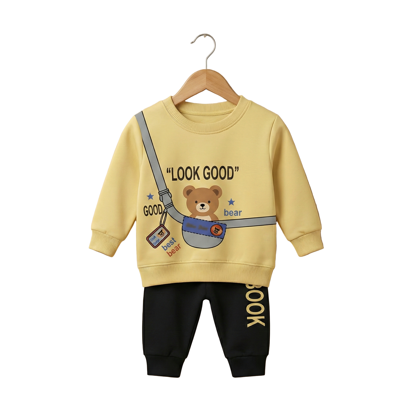 Happy "Look Good" Bear Outfit