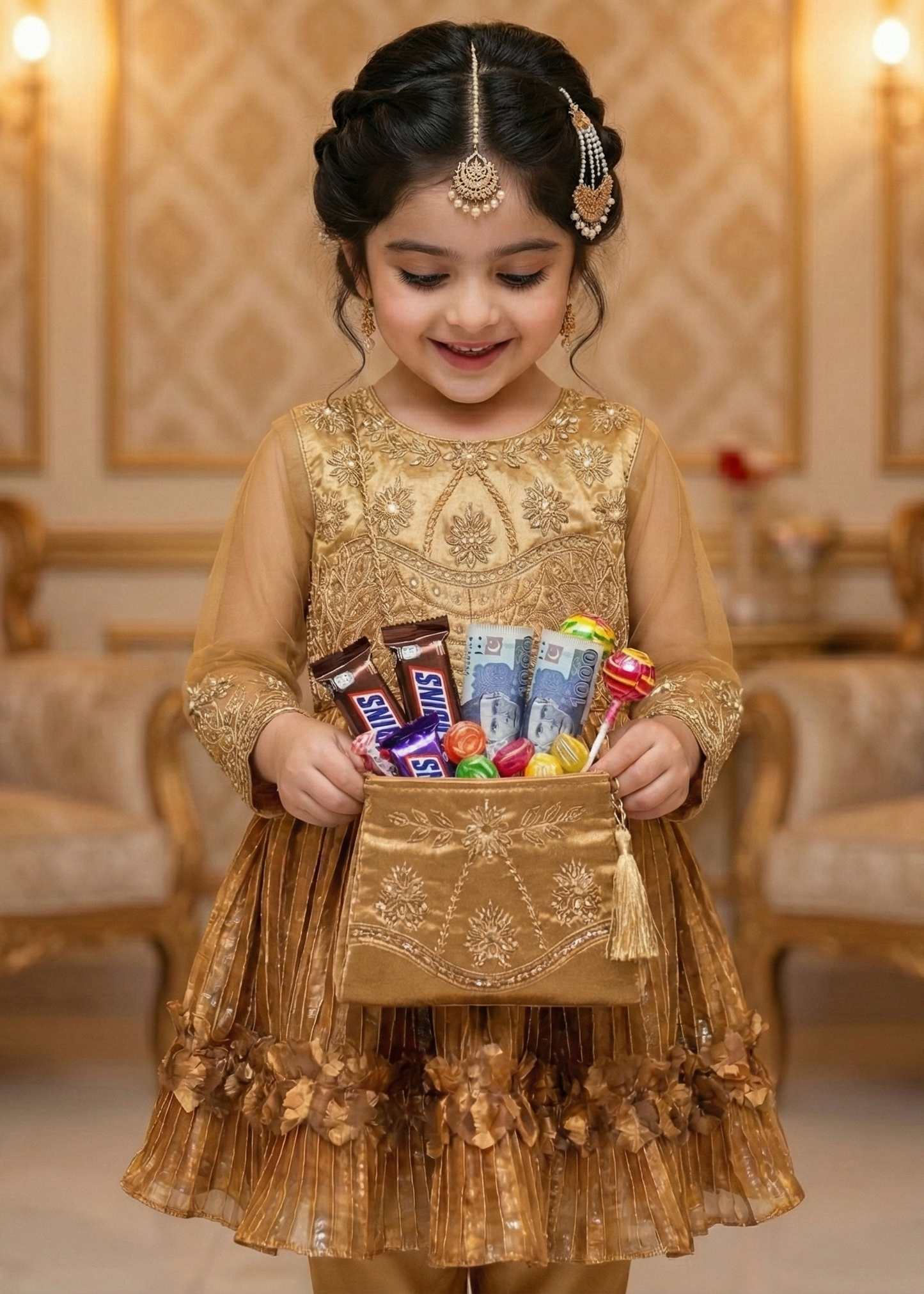 Luxury Frock with Purse