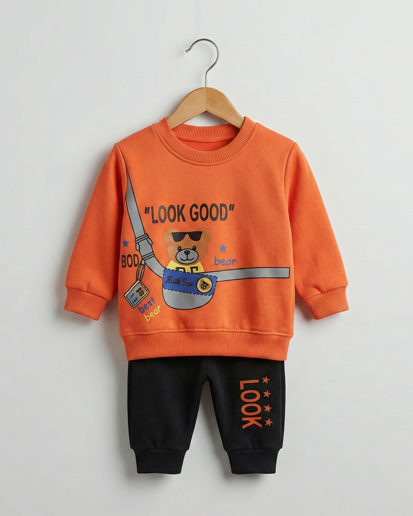 Happy "Look Good" Bear Outfit