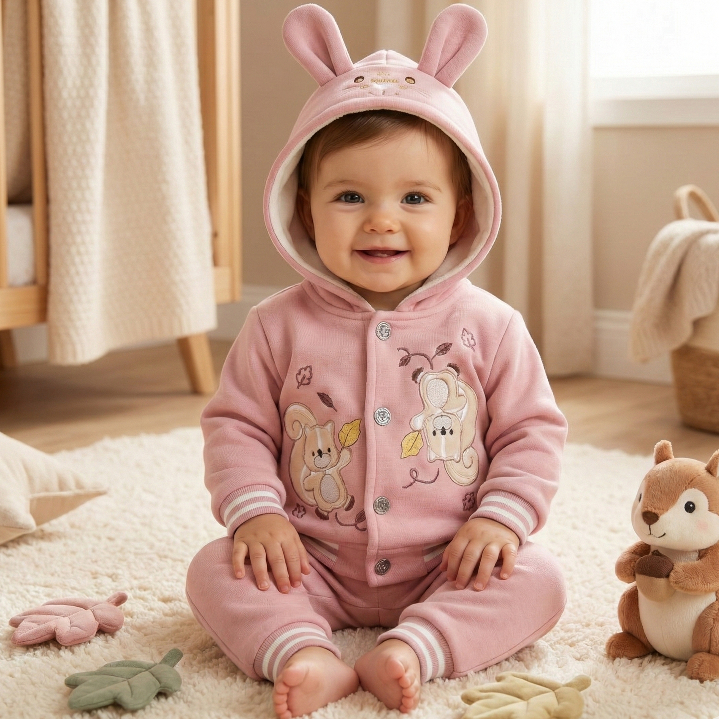 Forest Friend Hooded Romper