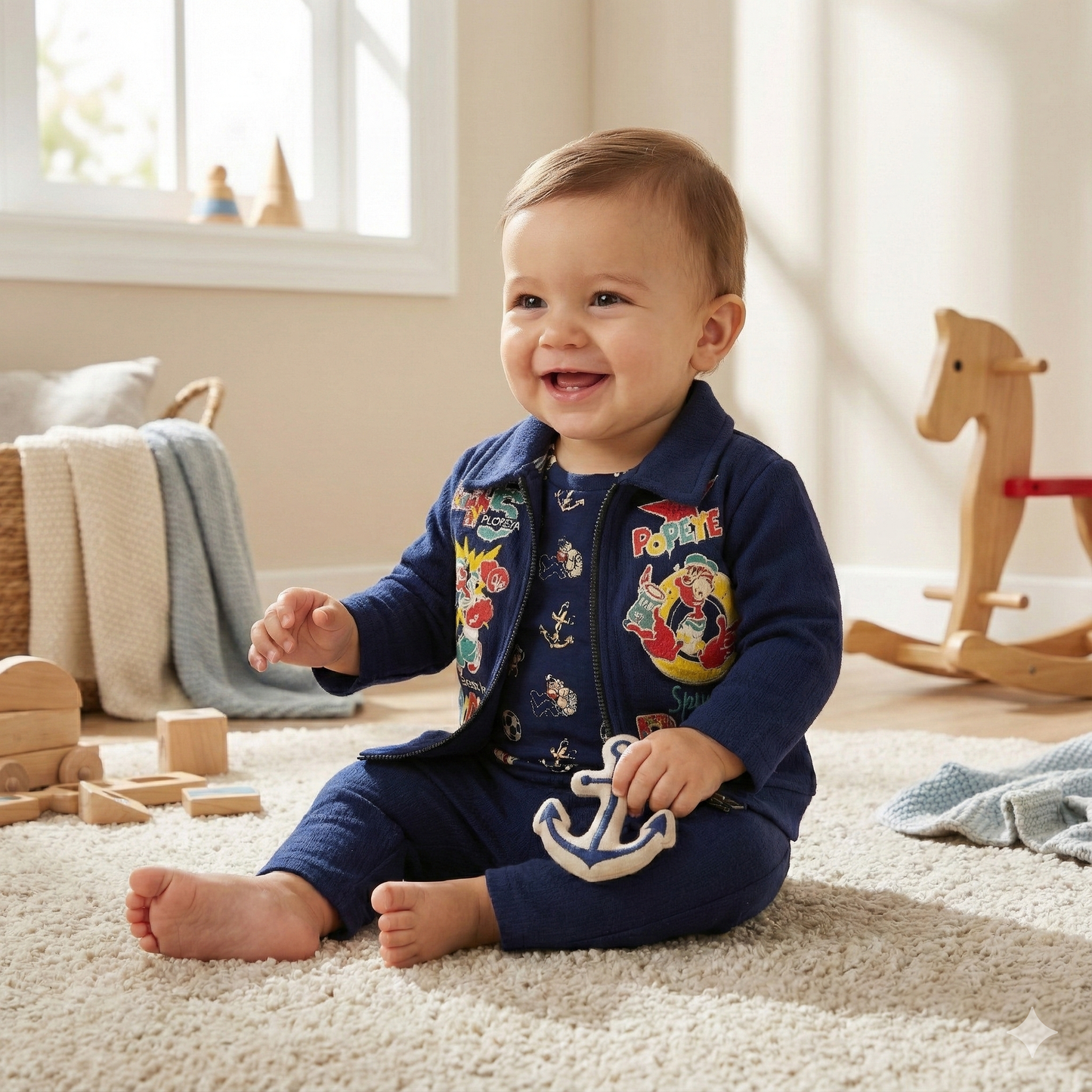 Playful Popeye 3-Piece Cozy Set
