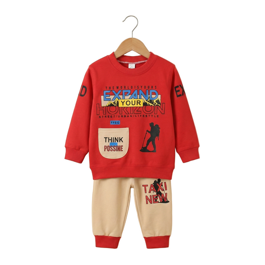 Winter Sweatshirt & Trouser Set