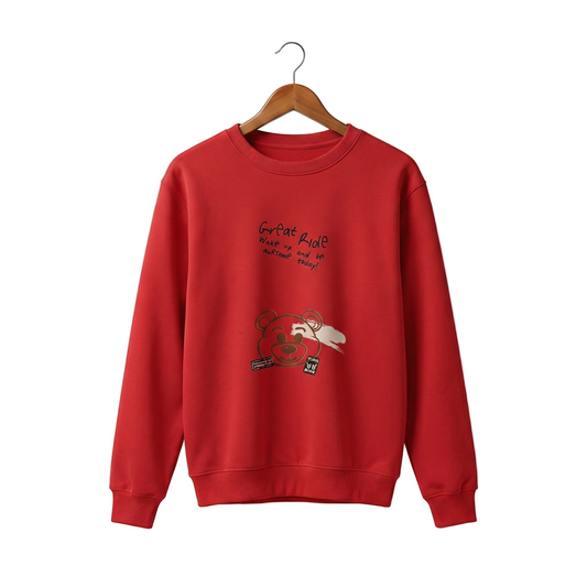 Red Graphic Sweatshirt