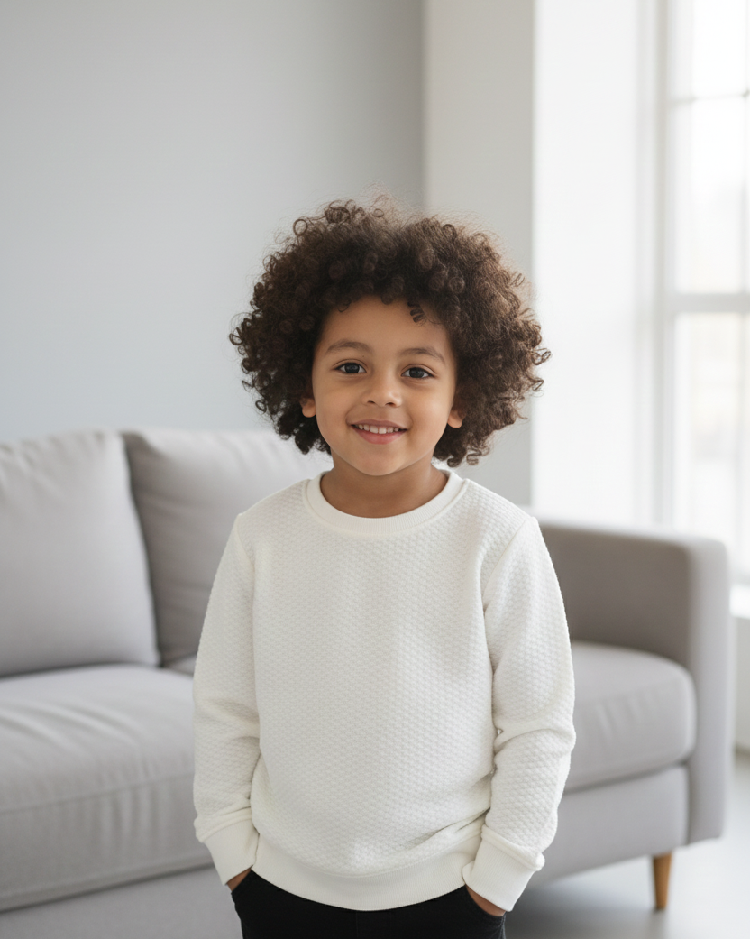 The Textured Crewneck Sweatshirt