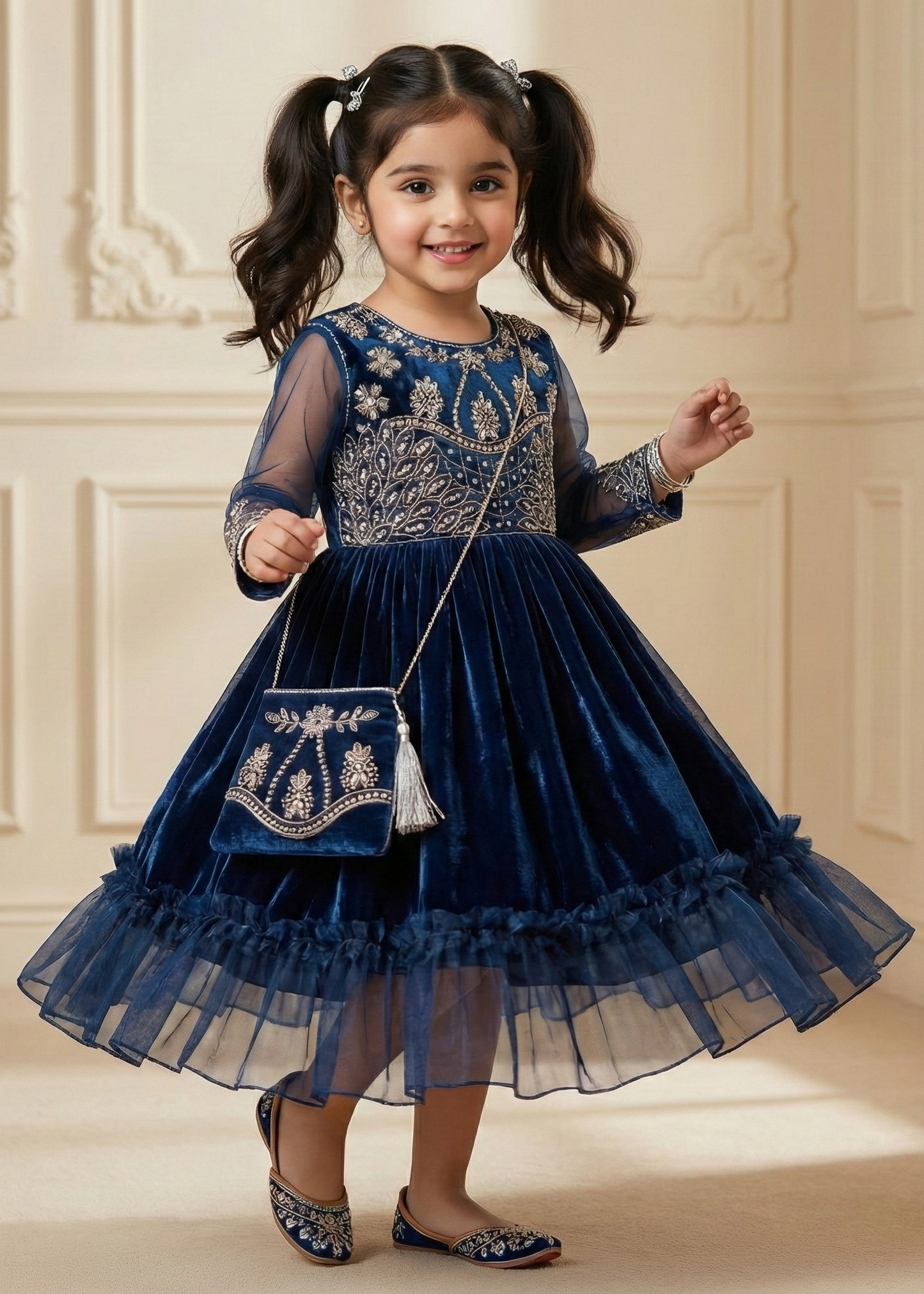 Luxury Frock with Purse