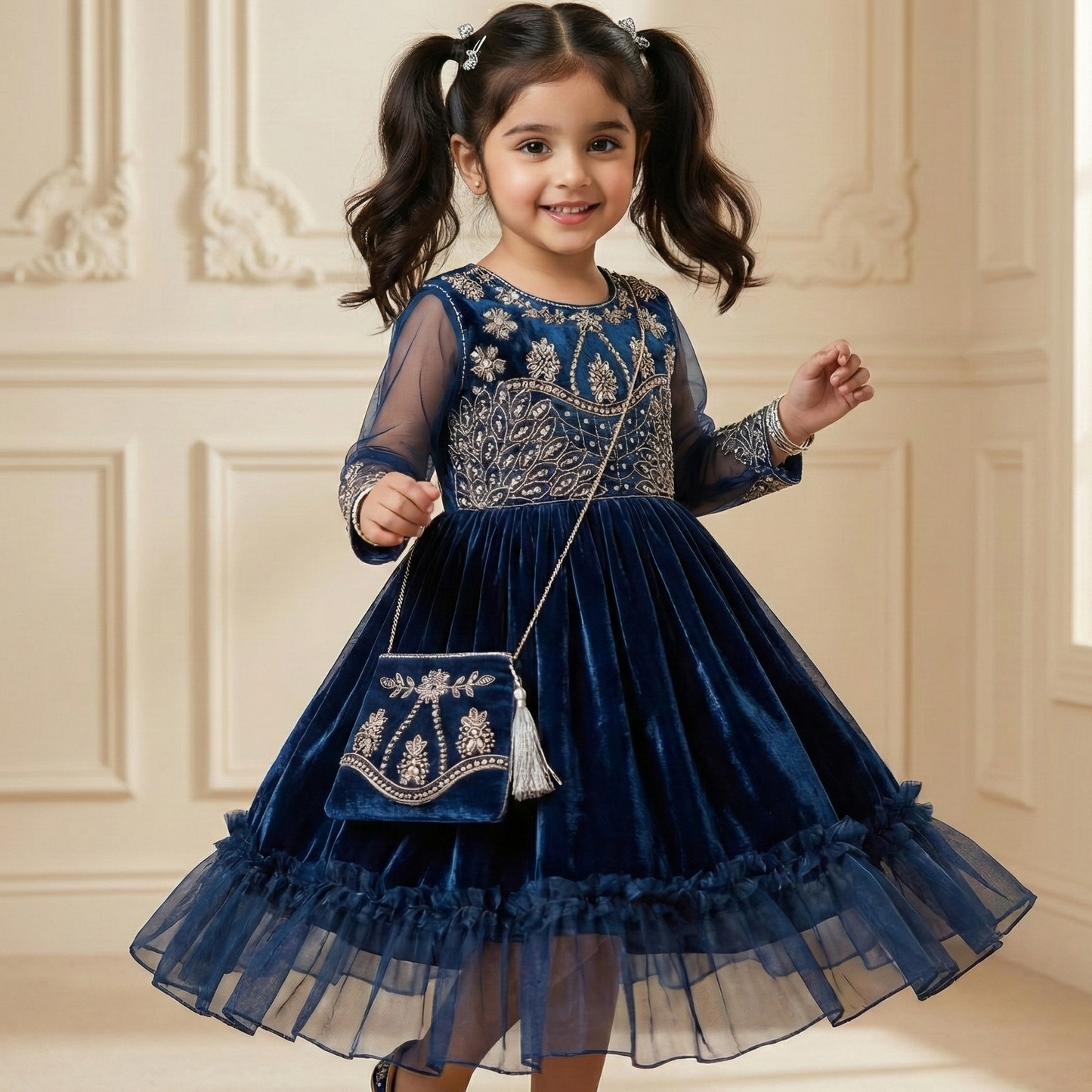 Luxury Frock with Purse