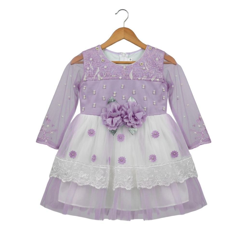 Blush Pink Floral Princess Frock