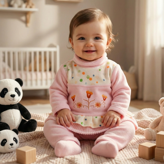 Soft Blossom Winter Fleece Set