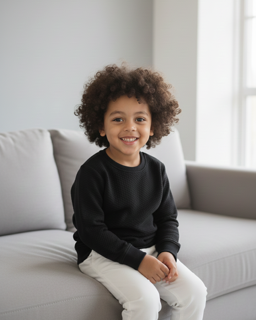 The Textured Crewneck Sweatshirt