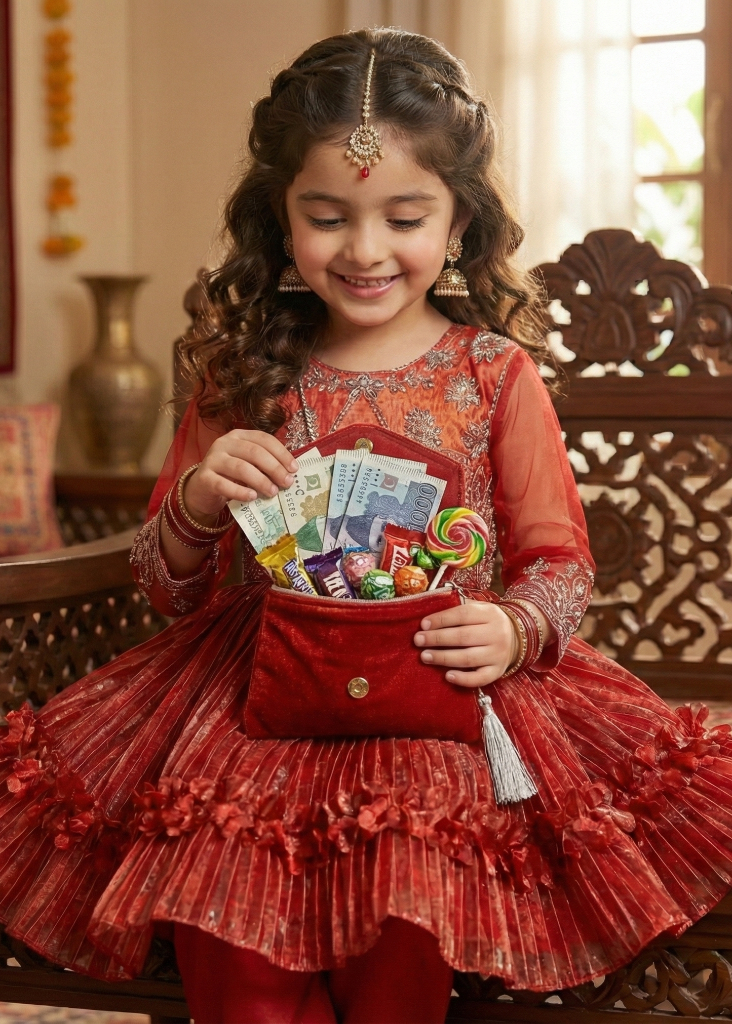 Luxury Frock with Purse