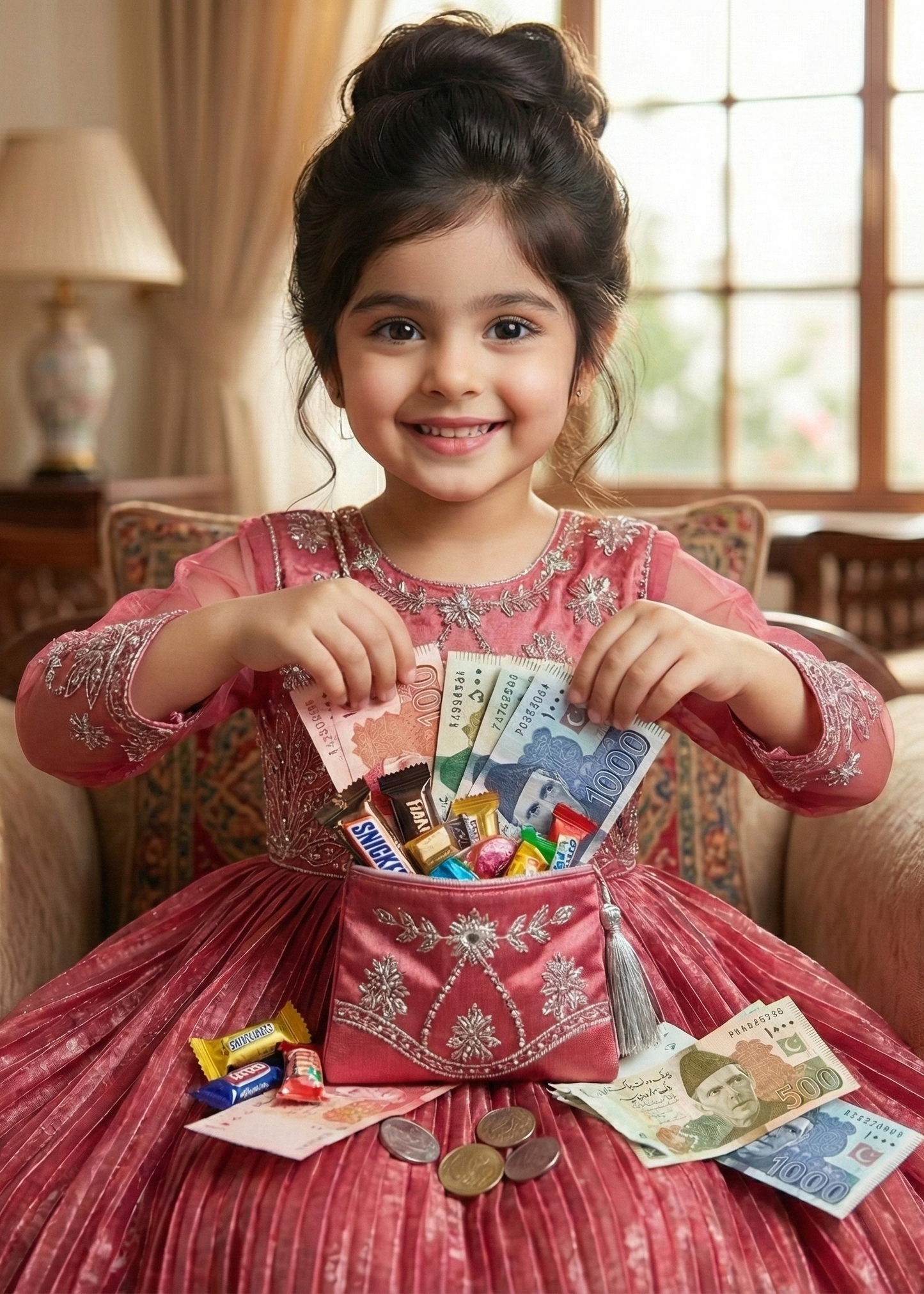 Luxury Frock with Purse