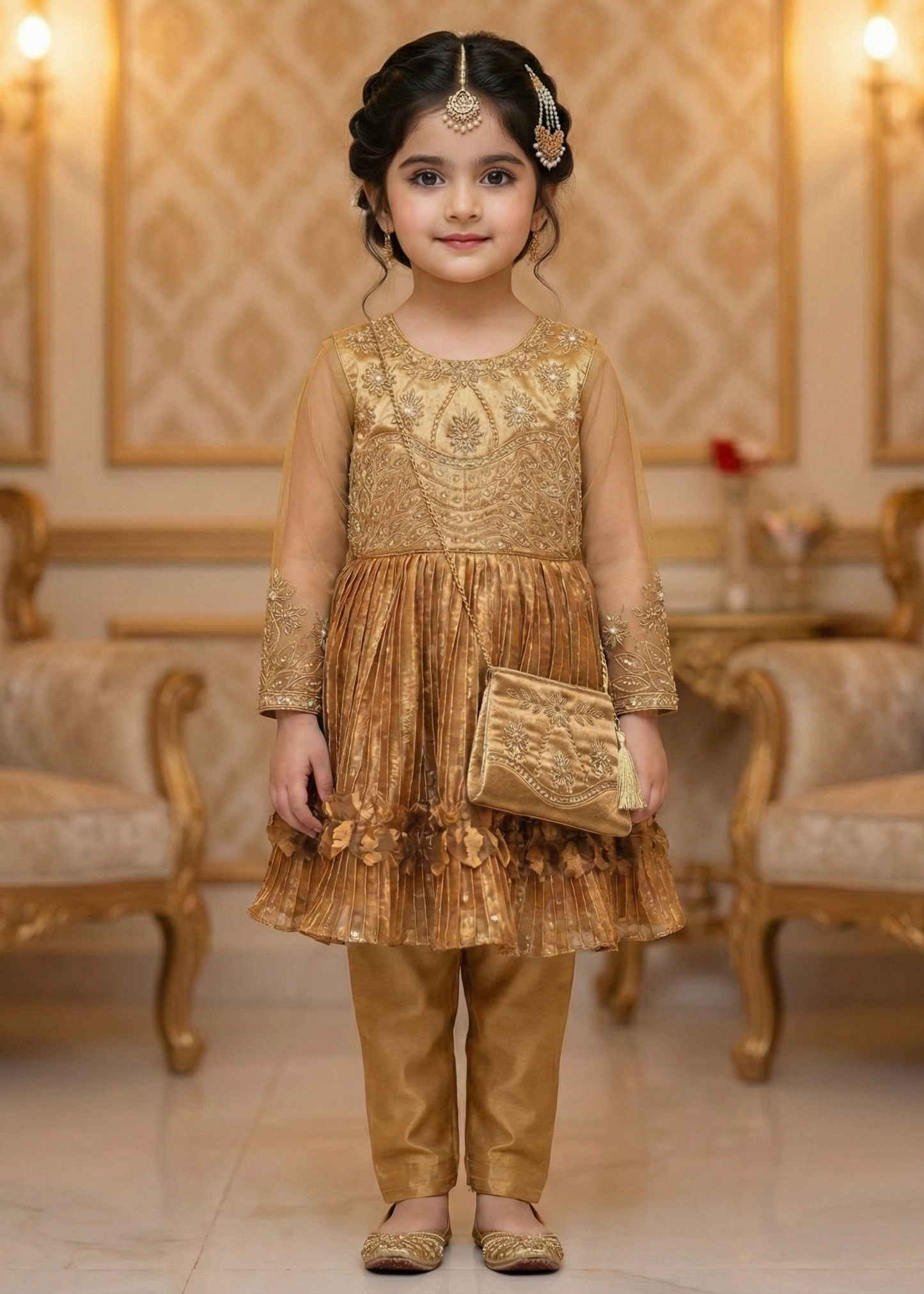 Luxury Frock with Purse