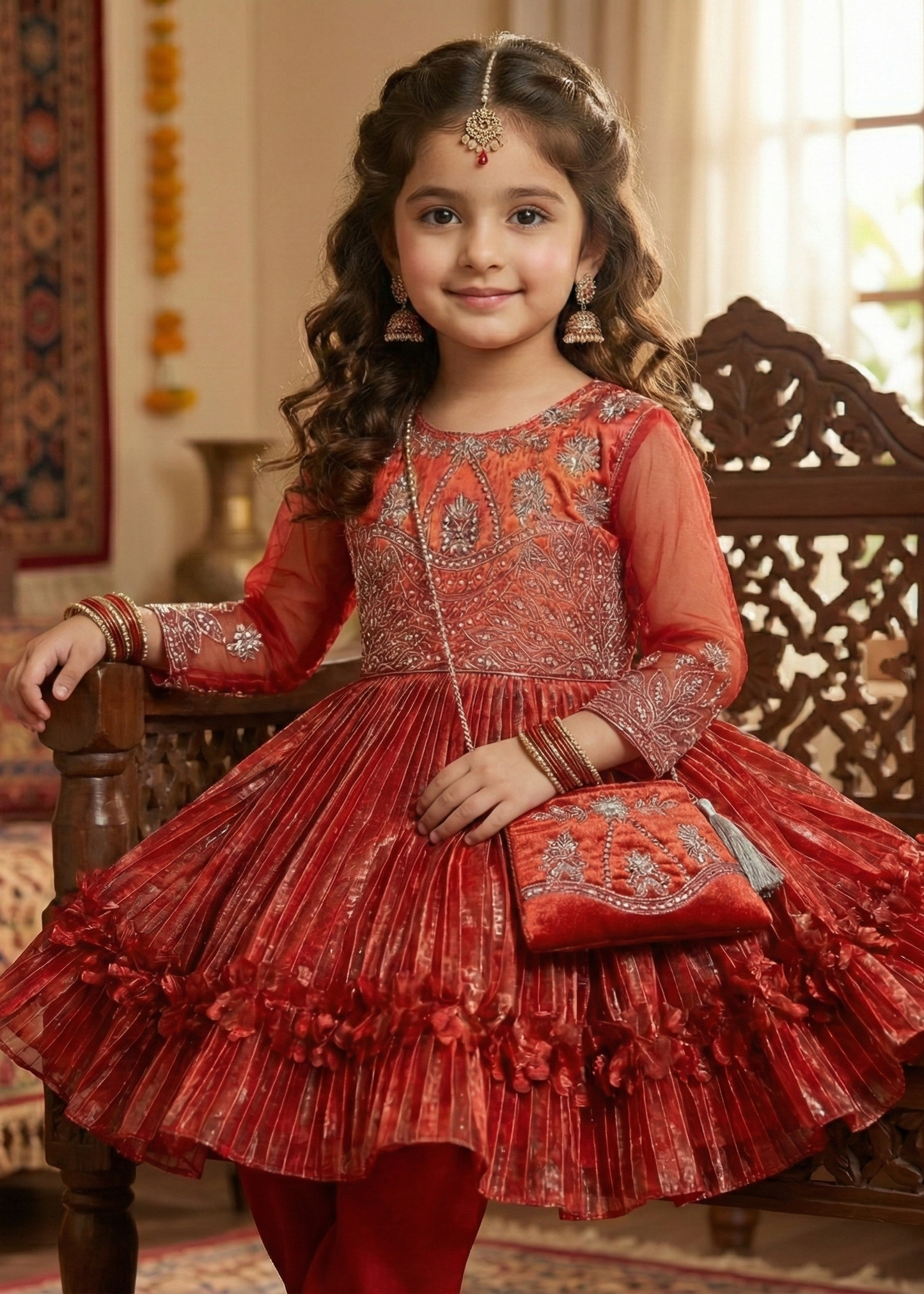 Luxury Frock with Purse