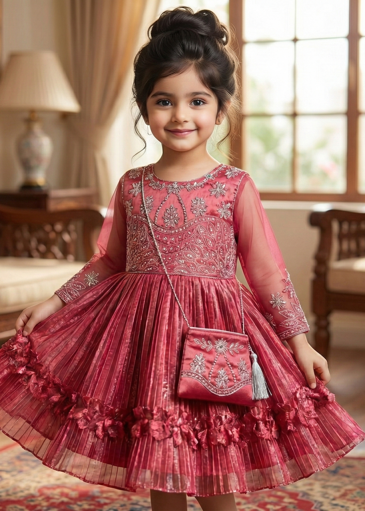 Luxury Frock with Purse