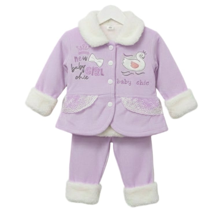 New Baby Girl Chic Winter Set