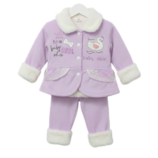 New Baby Girl Chic Winter Set