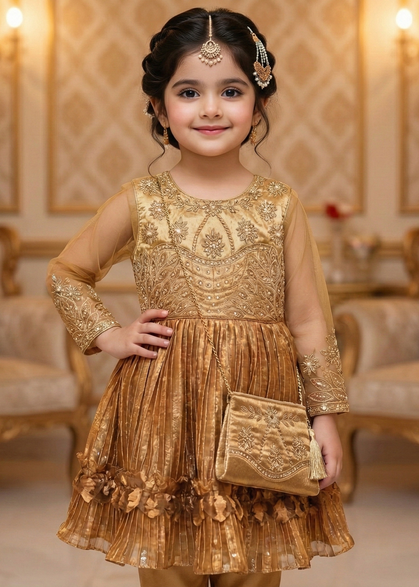 Luxury Frock with Purse