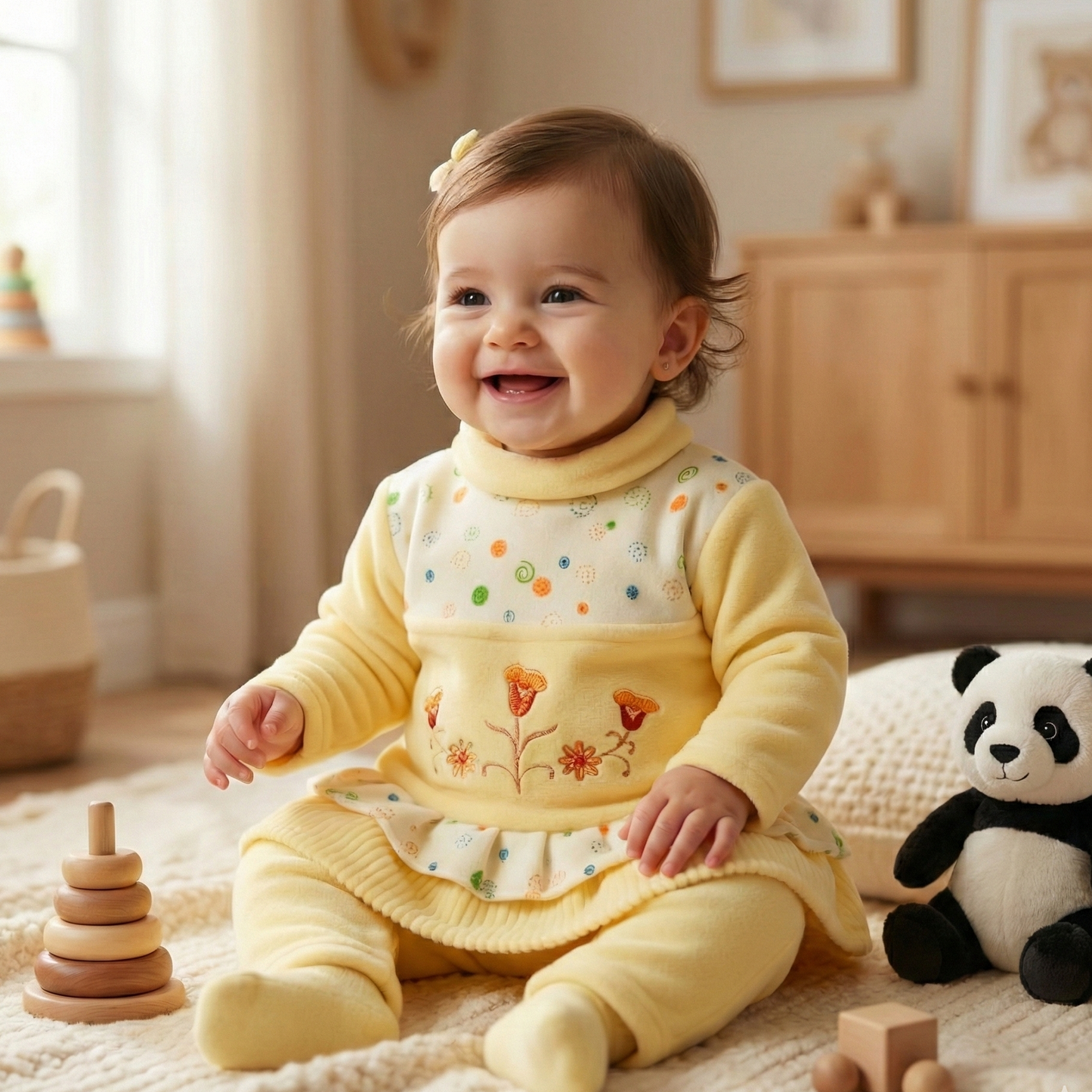 Soft Blossom Winter Fleece Set