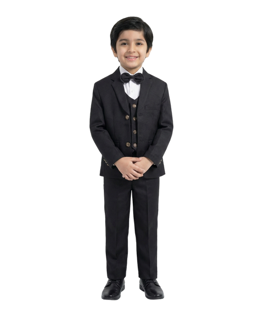 Classic Black 4-Piece Suit Set